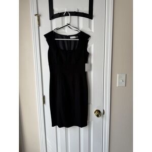 calvin klein black dress with gold buttons Y2K Trench/Dress w/ Calvin Klein | Dresses |